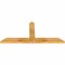 Ekena Millwork Portland Rough Sawn Timber Gable Bracket, Western Red Cedar, 48"W x 22"H x 2"D x 4"F, 11/12 Pitch GBW048X22X0204POR00RWR - alternate 3